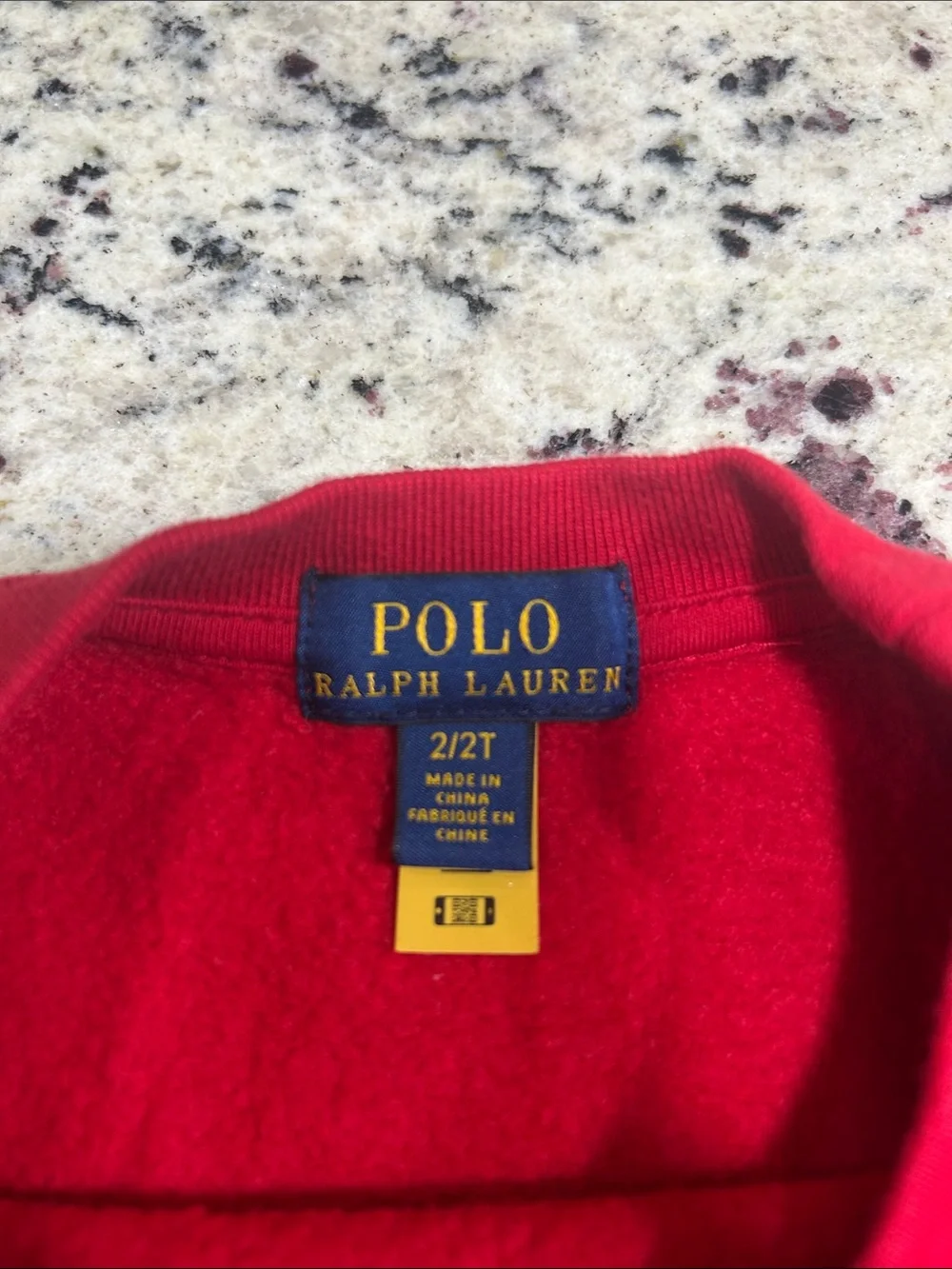 Ralph Lauren Red Polo Bear Holiday Sweatshirt - Kids